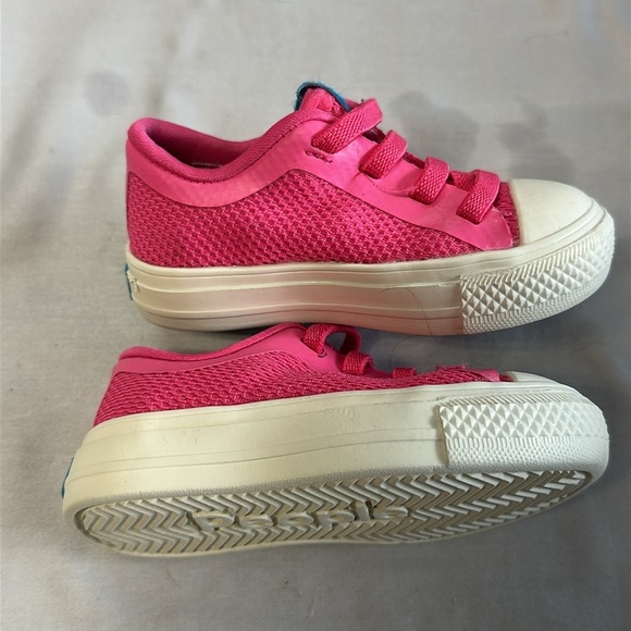 People - Pink and White Sneakers with Breathable Mesh and Sporty Design - Picture 2 of 7